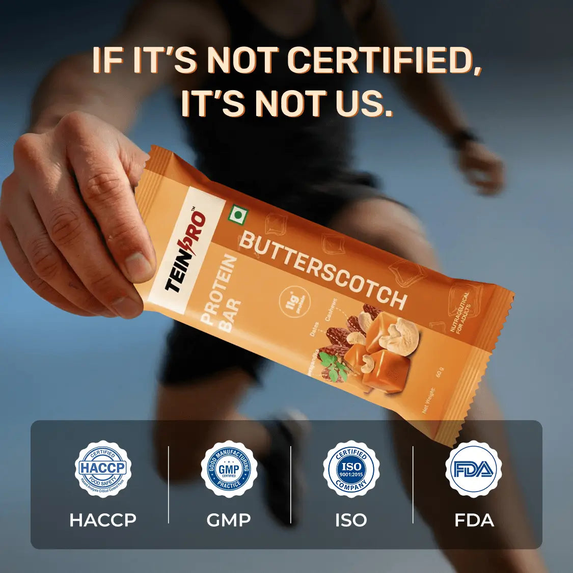 TeinPro Protein Bar – Butterscotch | Pack of 4