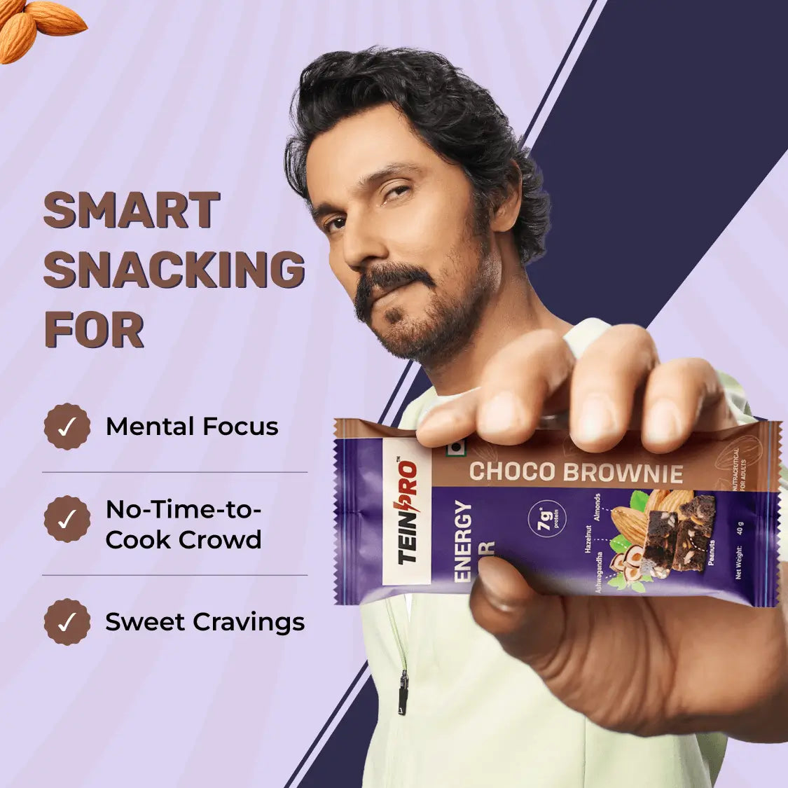 TeinPro Energy Bar – Choco Brownie | Pack of 4