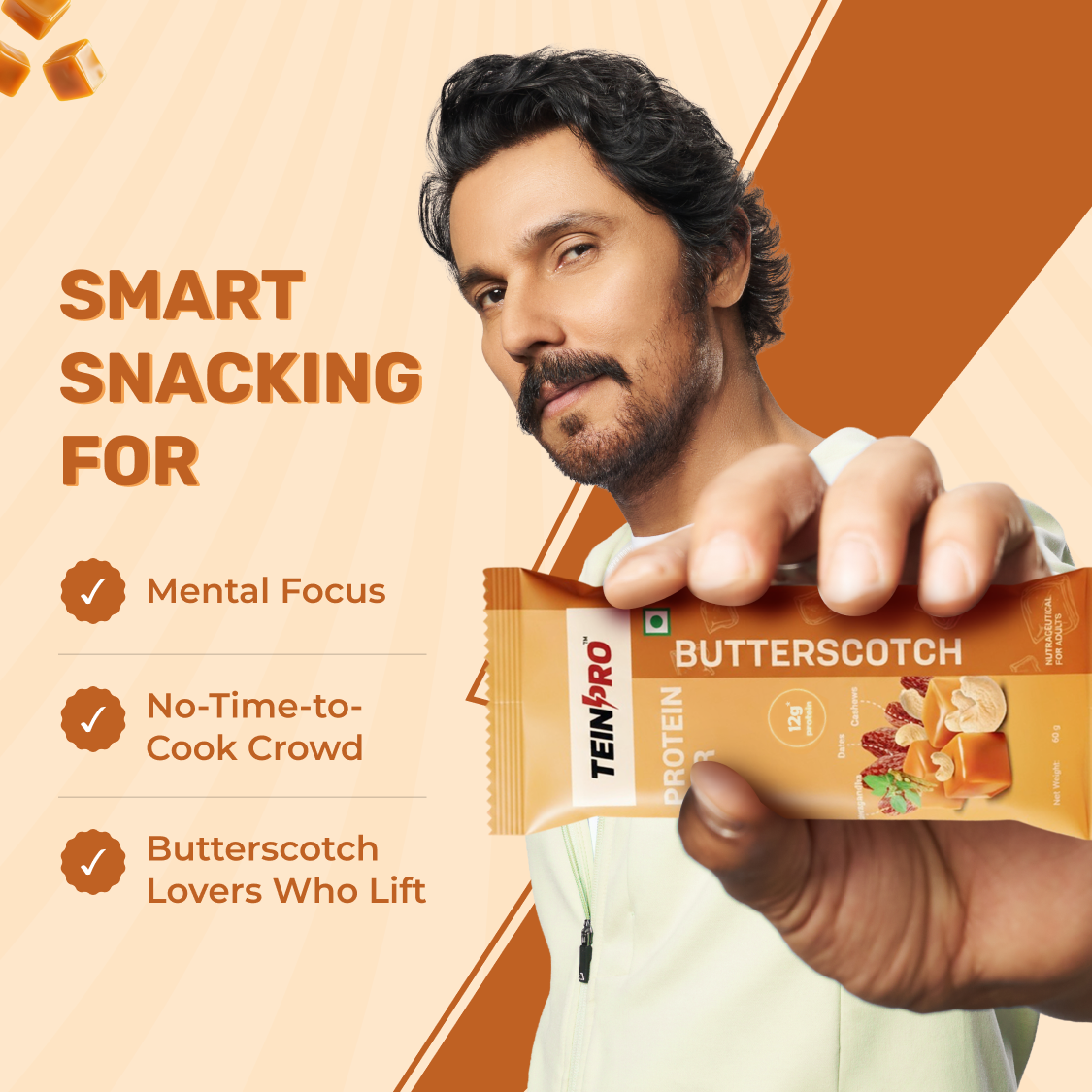 TeinPro Butterscotch Protein Bar – 12g