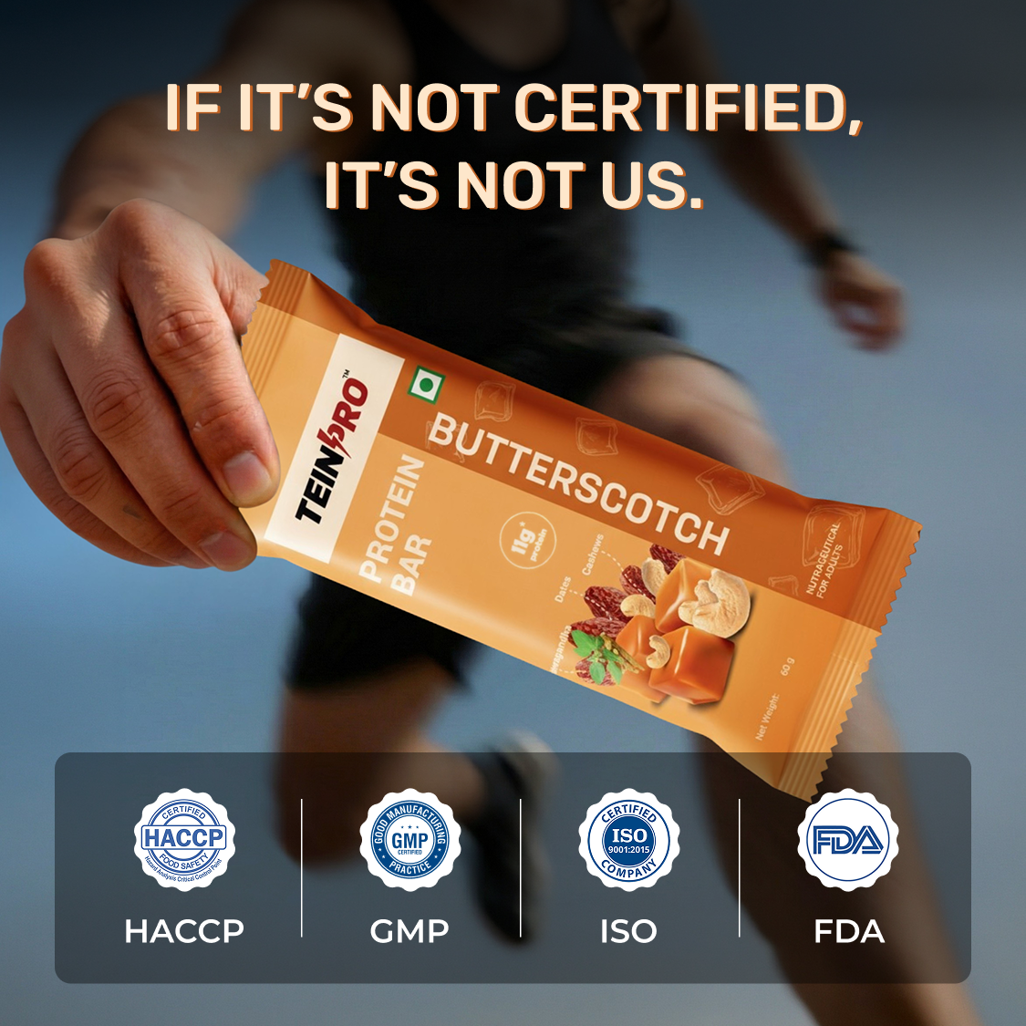 TeinPro Butterscotch Protein Bar – 12g