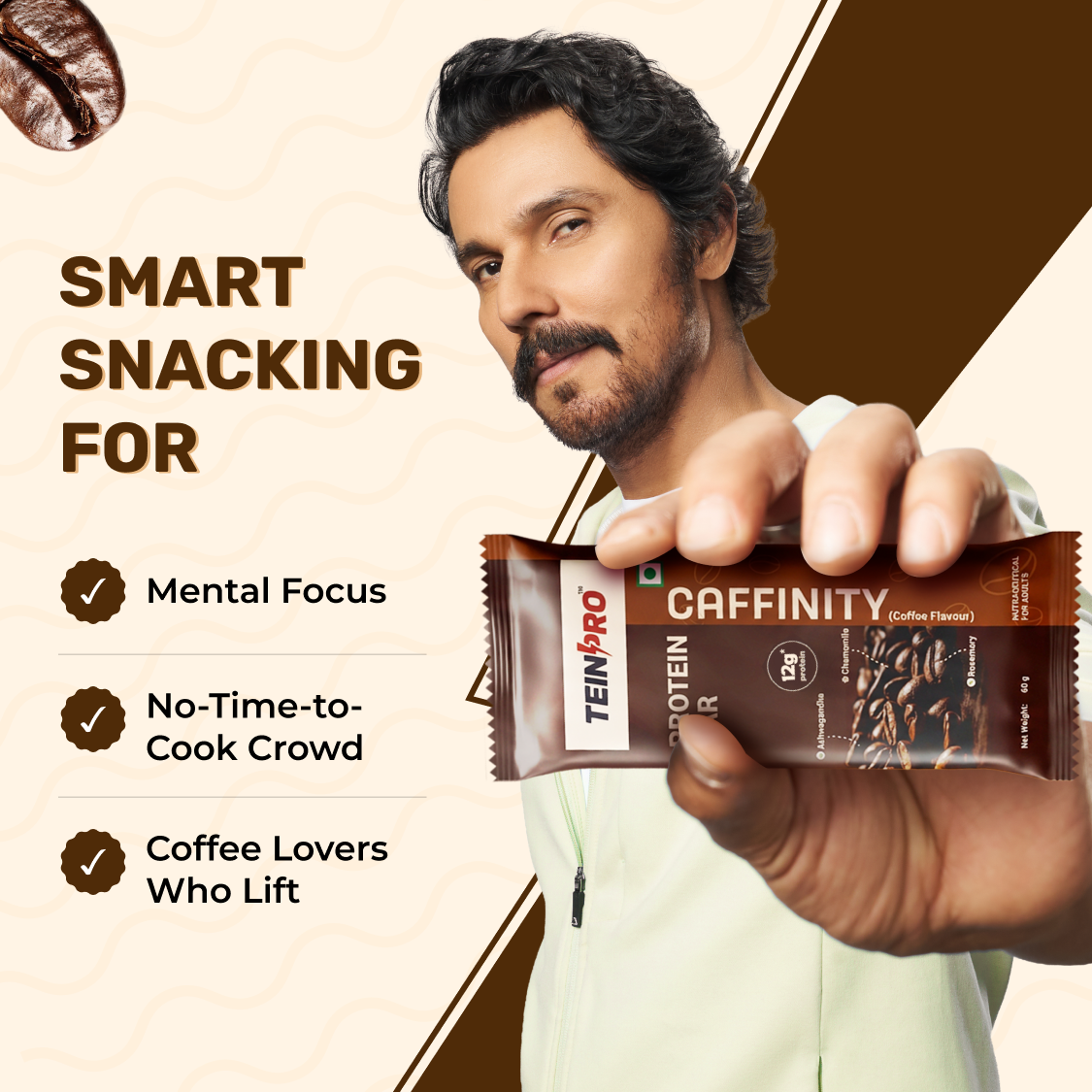 TeinPro Caffinity Protein Bar – 12g