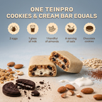 Assorted Protein Bars –  Pack of 12 ( Cookies & Cream | Choco Almond ) | 12g Protein Each