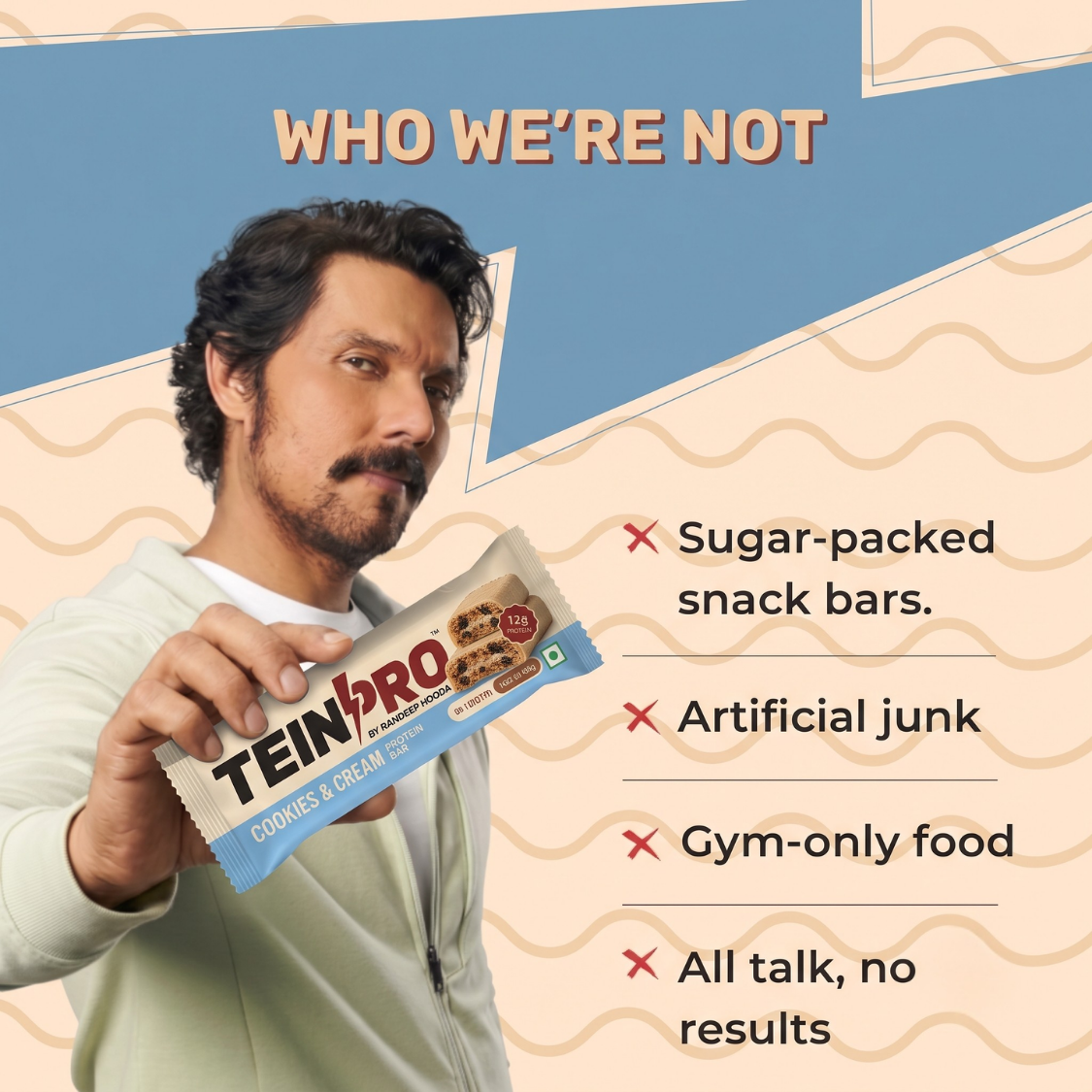 Cookies & Cream  Protein Bar 40g – Pack of 6