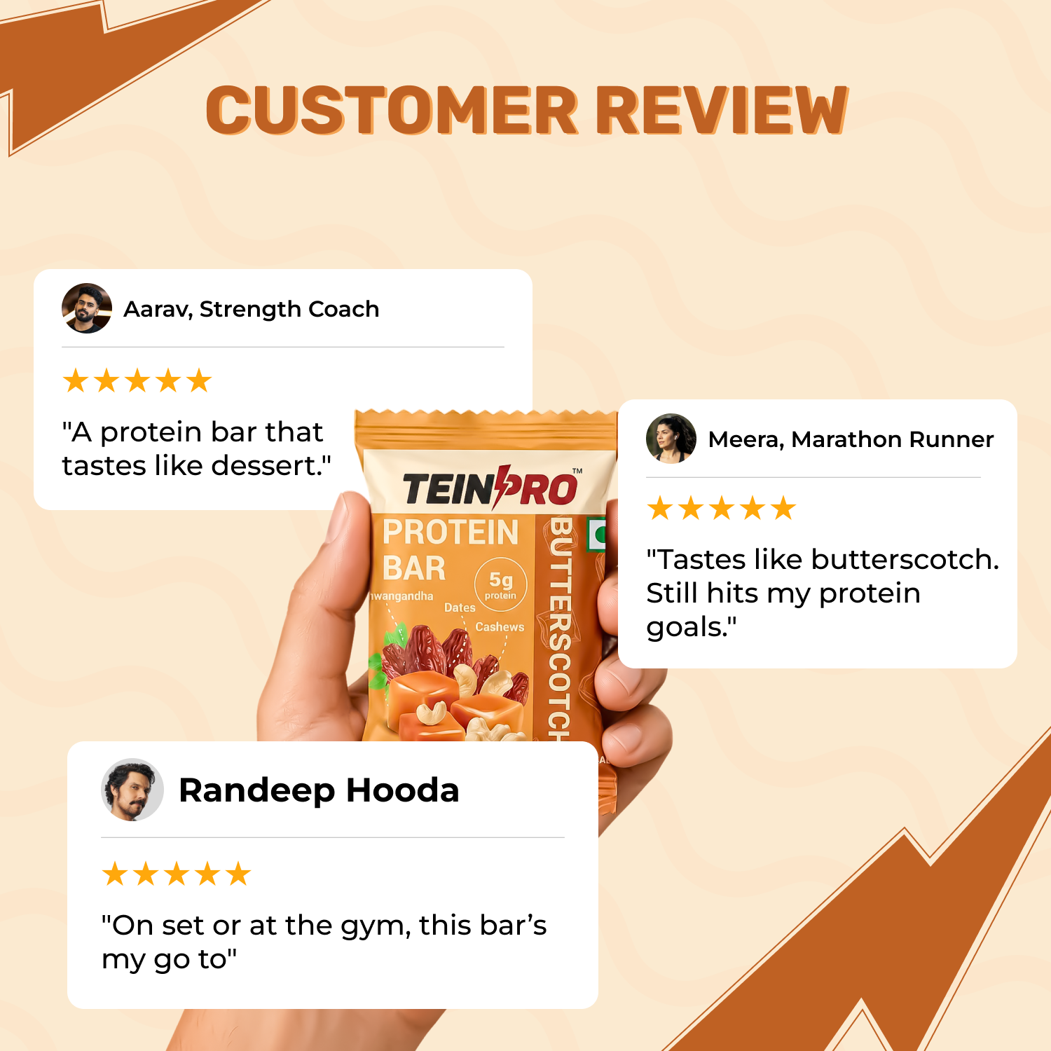 TEINPRO PROTEIN BITES- BUTTERSCOTCH | PACK OF 10