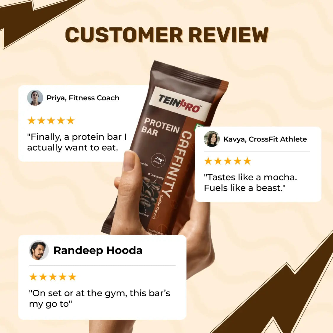 TeinPro Protein Bar – Caffinity (Coffee Flavor) | Pack of 4