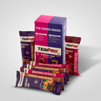 TeinPro Assorted Energy Bars – Berrilicious & Choco Brownie | 40g Each | 7g Protein | Pack of 6