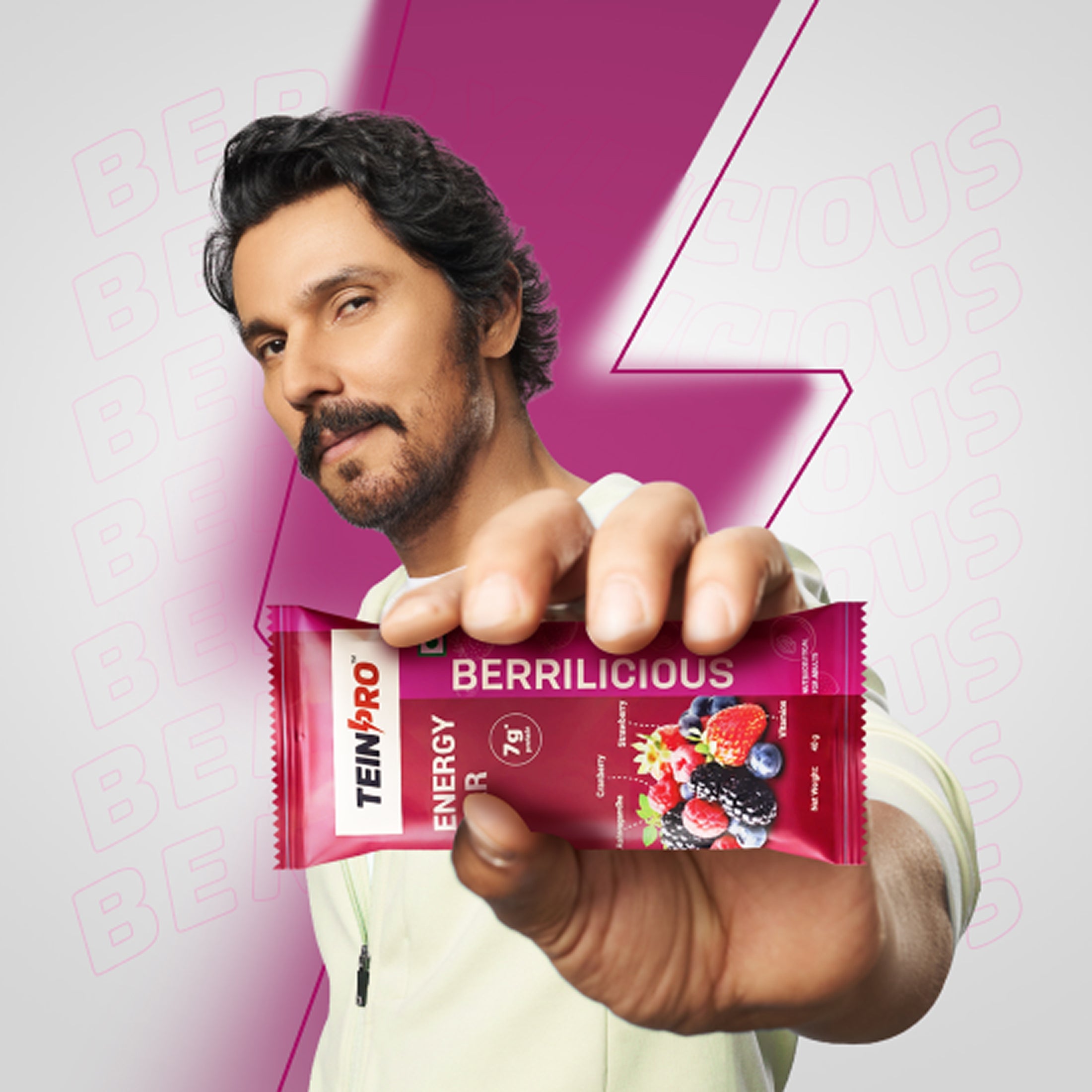 TeinPro Energy Bar – Berrilicious (Berry Flavor) | Pack of 4